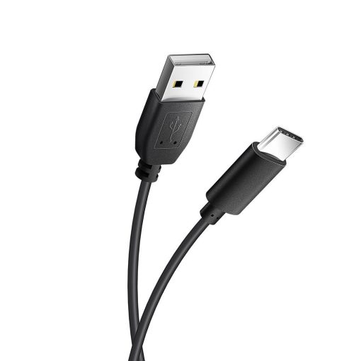 Töltőkábel Blue Star - USB A-ról USB C csatlakozóra 1,2m (fekete)