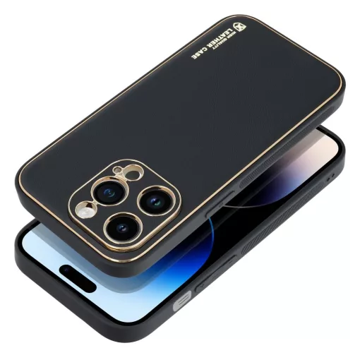 IPhone 14 Pro fekete bőr telefontok