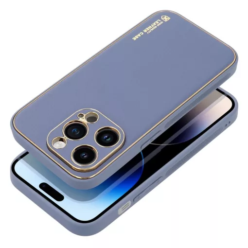 IPhone 14 Pro kék bőr telefontok