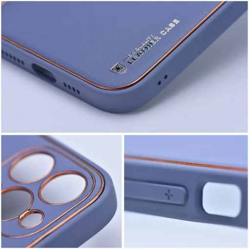 IPhone 14 Pro kék bőr telefontok