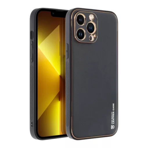 IPhone 14 Pro Max fekete bőr telefontok