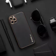 IPhone 14 Pro Max fekete bőr telefontok