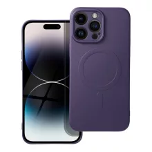 IPhone 14 Pro Max sötétlila MagSafe szilikon telefontok