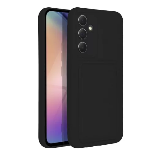 Samsung Galaxy A54 5G fekete telefontok kártyatartóval