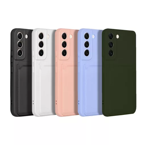 Samsung Galaxy A54 5G fekete telefontok kártyatartóval