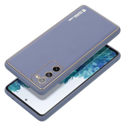 Samsung Galaxy A34 5G kék bőr telefontok