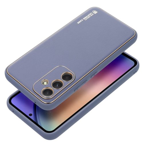 Samsung Galaxy A54 5G kék bőr telefontok