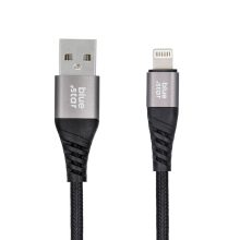 Töltőkábel Blue Star - USB A-ról Lightning csatlakozóra 2,4A 1,2m (fekete)