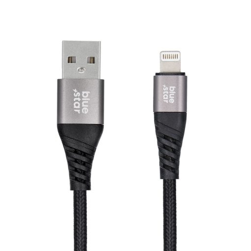 Töltőkábel Blue Star - USB A-ról Lightning csatlakozóra 2,4A 1,2m (fekete)