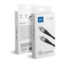 Töltőkábel Blue Star - USB C-ről Lightning csatlakozóra 2,4A 1,2m (fekete)