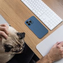 IPhone 15 kék MagSafe szilikon telefontok