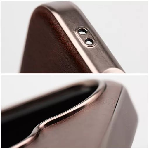 Iphone 17 Pro Max Gentleman barna bőr Magsafe telefontok