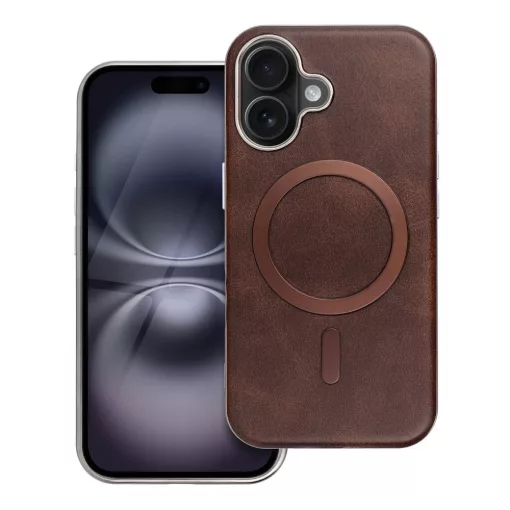 Iphone 17 Pro Gentleman barna bőr Magsafe telefontok