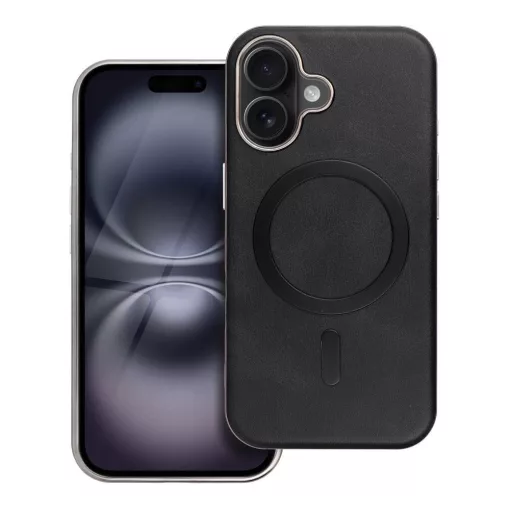 Iphone 17 Gentleman fekete bőr Magsafe telefontok
