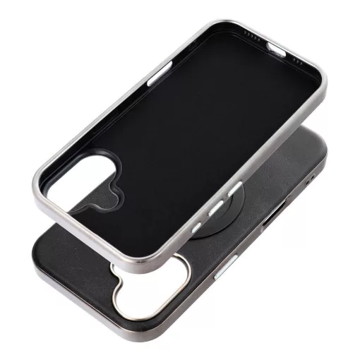 Iphone 17 Gentleman fekete bőr Magsafe telefontok