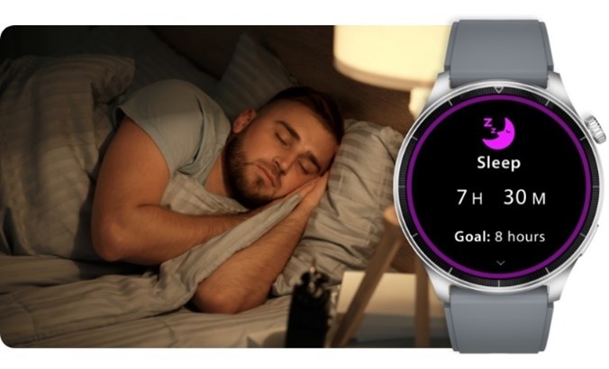 Smartwatch with sleep monitoring